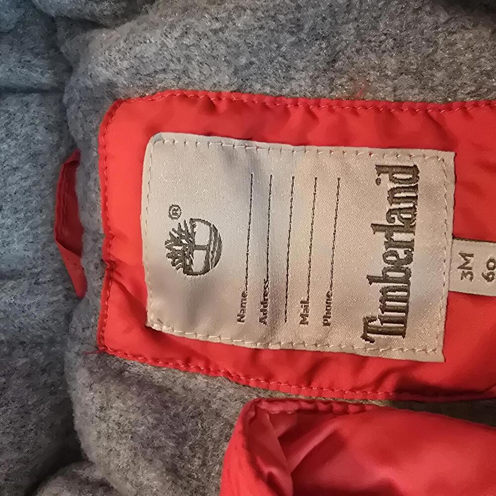 Timberland Baby Red Puffer Snowsuit with Mittens and Booties - Picture 4 of 7
